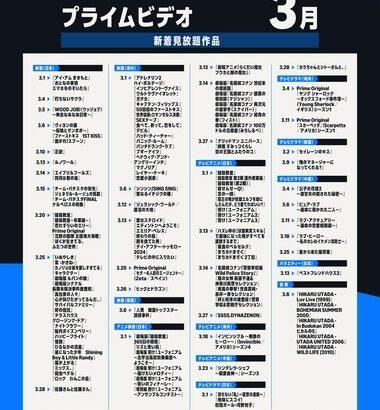 Amazonプライムビデオ､3月配信作品を発表｢劇場版 名探偵コナン｣｢沈黙の艦隊 北極海大海戦｣｢ナイトフラワー｣など