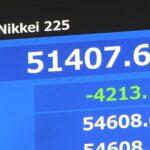 【朗報】日経平均株価、一時－4,200円