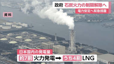 日本政府､石炭火力発電所の稼働制限を4月から1年限定で解除 高市首相｢ホルムズ海峡経由のLNGを約4割節約できる｣