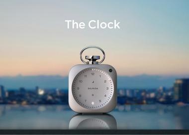 バルミューダ､針が無い置き時計｢The Clock｣発売 価格は5万9400円 駆動時間24時間(充電2.5時間)