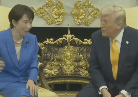【悲報】高市「Thank you very much for…」トランプ「英語がとても上手だね。ところで君には優秀な通訳がいるよ」