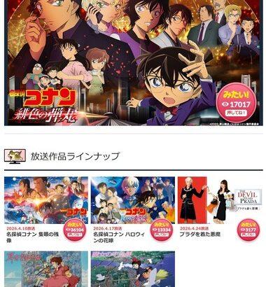 金曜ロードショー､コナン祭りが終わったらジブリ祭り開催｢耳をすませば｣と｢魔女の宅急便｣