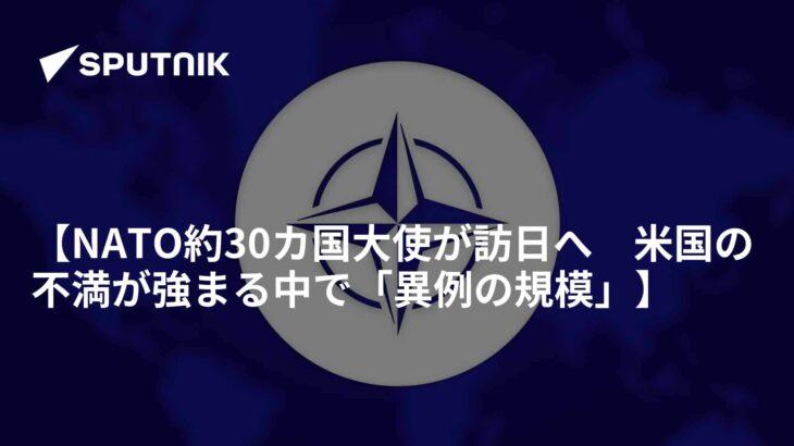 【異例】NATO 約30か国の大使 今月中旬に日本を訪問する方向で調整