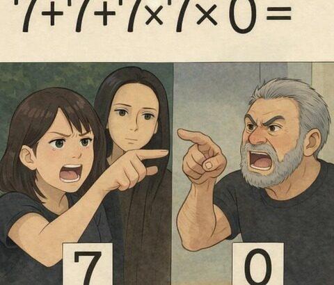 【画像】ネットで話題の計算問題、答えが二分して大論争へ