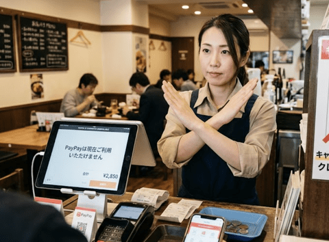 【悲報】「PayPay使えません」現金決済に戻す飲食店が増殖中