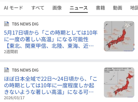 【速報】気象庁「10年に一度の著しい高温が来る！！！ガチでヤバい！！死人が出るぞ！！」
