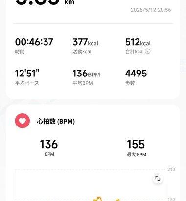 【速報】135kg俺、ウォーキングから帰宅