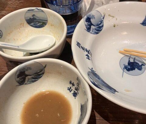 ワイデブ、つけ麺5倍盛りをペロリ