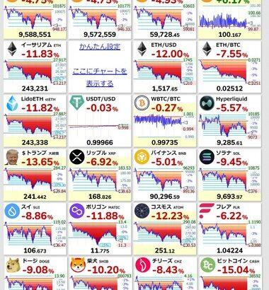 仮想通貨の売り止まらず ビットコインは1000万円割れ AI関連株と明暗