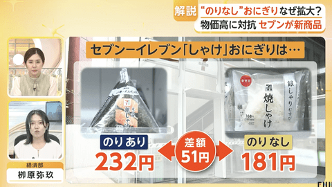 【悲報】日本のおにぎりの伝統の海苔が消える…
