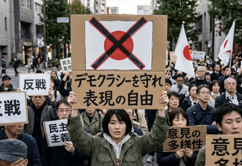 【朗報】国旗毀損罪、日の丸に大きくバッテンを描く抗議活動は処罰の対象外に