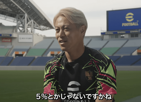 【朗報】本田圭佑「日本代表がW杯優勝する可能性は10％以下。5%あるかどうか」