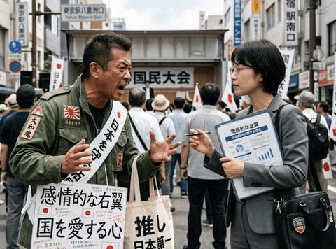 「右翼は感情優先。左翼は理屈優先」←これ