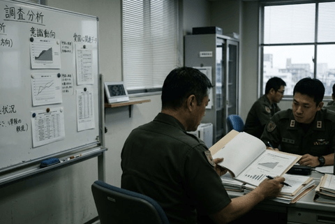 【悲報】陸上自衛隊さん、国民の「愛国心」を勝手に調査し収集か