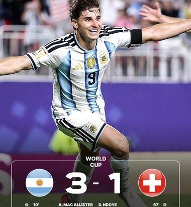 【サッカーW杯】王者アルゼンチンvsスイス､3-1でアルゼンチン勝利 4強はフランス/スペイン/イングランド/アルゼンチンに すべて優勝経験国