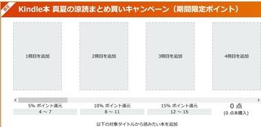 【緊急】Kindleストア｢3日間限定 スポーツマンガ50%ポイント還元｣と｢まとめ買いキャンペーン2週目｣を開始 ｢リアル｣や｢ひゃくえむ｡｣など