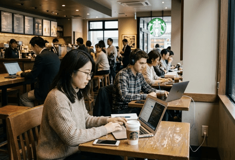 【謎】スタバで大量にいるMacBookいじってるやつって何やってんの？