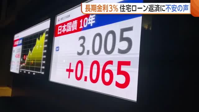 【長期金利3％】金利上昇で“住宅ローン”は…若い世代から懸念の声「家を建てるのがバカらしくなる」