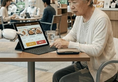 爺さん婆さん「タブレットで注文して？ほーん…帰るわ！」