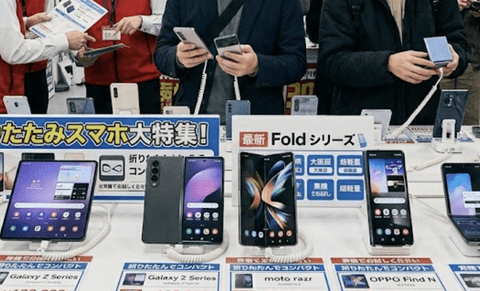 【悲報】日本、折りたたみスマホのシェア争いで完全に蚊帳の外に置かれてしまう
