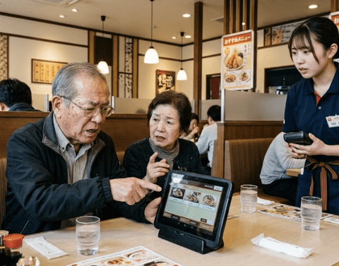 【悲報】高齢者「おい！注文！」店員「タッチパネルからお願いします」高齢者「こんな面倒臭いことできるか！」