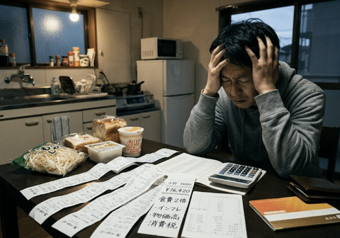 【悲報】ワイ、ここ3年で食費が倍になり絶望する…