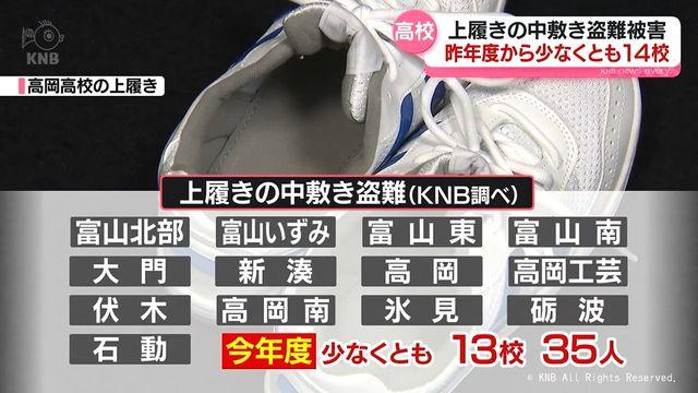 【変態ミステリー】内履きの「中敷き」だけ狙う盗難　県内高校少なくとも１４校で被害　富山