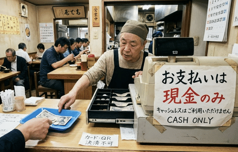 飲食店「キャッシュレスやめます！当店は現金のみです」原点回帰する飲食店が激増中