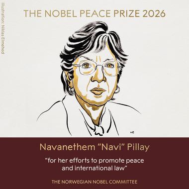 2026年ノーベル平和賞はナビ･ピレイ氏 南アフリカ出身の国際的な法学者･裁判官