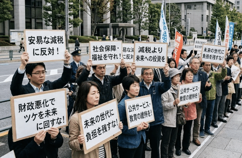 【悲報】減税に反対する人がいるという事実に震えてるんやが…